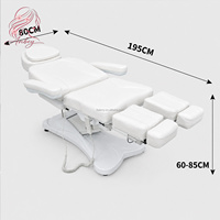Table de massage électrique multifonctionnelle de haute qualité pour soins du visage, avec jambes séparables, idéale pour l'épilation, les soins des cils et les salons de beauté/cliniques.