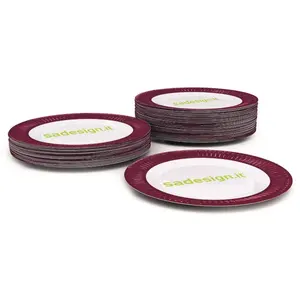 Piatti di carta 24 cm personalizzabili per merchandising - Product Image 1