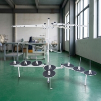 Support de fil métallique antichoc de haute qualité à 5/6/8 broches pour machines à coudre professionnelles robustes et ateliers textiles