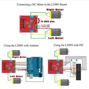 L298N وحدة محرك مزدوج الجسر l299 DC إكسسوارات روبوت سيارة ذكي محرك - Product Image 4