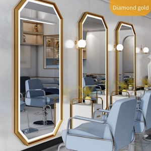<span class=keywords><strong>Espejo</strong></span> Dorado de Pared Estilo Europeo Moderno <span class=keywords><strong>con</strong></span> Luz <span class=keywords><strong>LED</strong></span> <span class=keywords><strong>para</strong></span> Hotel, <span class=keywords><strong>Peluquería</strong></span> y Barbería - Product Image 3