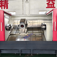 Torno Roscador de Tubos CNC45-800S para Cilindros Hidráulicos y Tubos de Aceite, Torneado y Mandrinado Simultáneo de Ambos Extremos, Siemens ISO CE