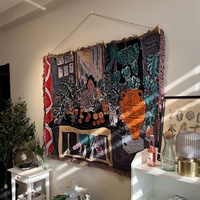 Gewebte Decke Decke Tapisserie Moderne rechteckige umwelt freundliche Baumwolle Vintage Four Seasons Tragbar für Reisen nach Hause