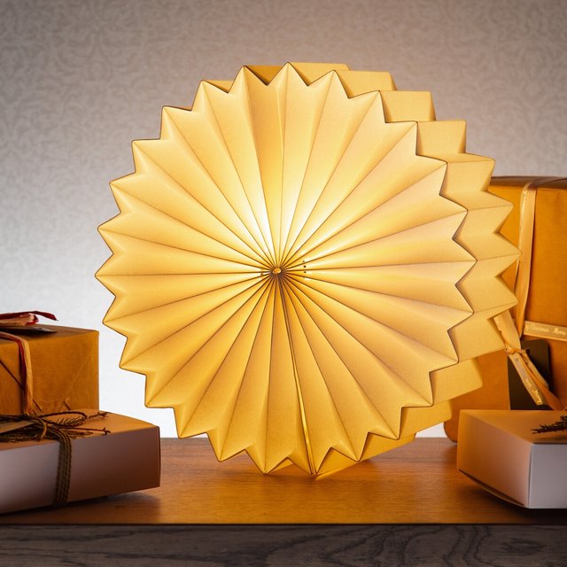 Sunbeauty Custom Christmas Accordion Lamp Lantern Decorative Paper Lighting for Holiday Decorations