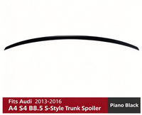 Aileron de coffre arrière style Sport S4 compatible avec Audi A4 S4 B8 5 2013 à 2016 Berline, accessoires de tuning extérieur