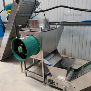 Ligne de machine intelligente pour le processus de séchage de la peau d'ail avec une vitesse élevée et une capacité de 1000 kg/h pour l'élimination automatique de la peau de l'ail - Product Image 6