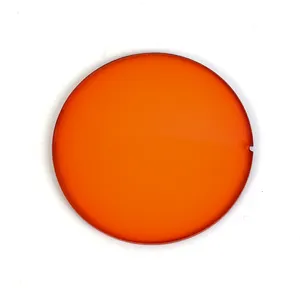 Grosir manufaktur oranye merah CR39 CR 39 lensa Anti potongan biru 99.9% 100% penghalang cahaya biru stok optik lensa optik