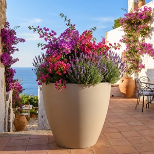 Grand pot de fleurs moderne pour plantes d'intérieur et d'extérieur, récipient décoratif pour pépinière, idéal pour les halls de centres commerciaux - Product Image 2