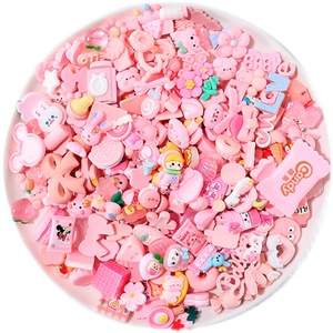 Accessoires DIY en résine : Sac assorti de pièces en résine à thème dessin animé pour la création artistique manuelle, pour coques de téléphone et pinces à cheveux - Product Image 5