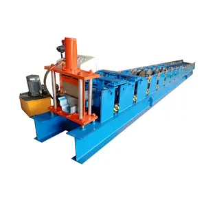 Azerbaijan 2023 Year Used Color Steel Square Roof Rain Gutter Roll Forming Machine gutter guard machine