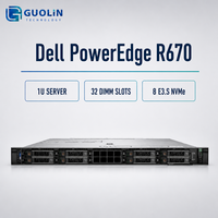 Virtualisation efficace des centres de données d'entreprise avec stockage NVMe DDR5, double processeur Intel Xeon 6, serveur rack Dell PowerEdge R670 1U