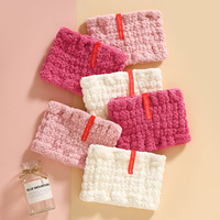 Bandeau large en peluche à motif floral - Style coréen et japonais, idéal pour le lavage du visage, le maquillage et les activités sportives, accessoire capillaire pour femme