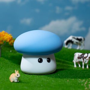 Cute gift Mushroom Soft Silicone LED Night <b>Light</b> girls bedside lamp USB Rechargeable Kids <b>Nursery</b> Lamp with Timer - Product Image 6