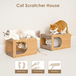 Rascador para Gatos de Cartón, Rascador Corrugado de 20 Pulgadas para Gatos de Interior, Tabla Grande para Rascar, Color Marrón - Product Image 2