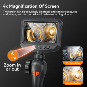 ANESOK S20 otomotif pesawat mekanik industri Video endoskopi inspeksi kamera artikulasi <span class=keywords><strong>Borescope</strong></span> 8 mm videoskop - Product Image 5