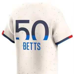 Maillots de baseball et de softball unisexes personnalisés à séchage rapide, col en V, imprimés par transfert thermique, écussons d'équipe, logo personnalisé, 100 % polyester - Product Image 1