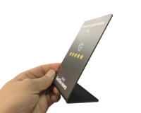 Carte de visite NFC personnalisée, PVC noir pur, puce 213215 216 1, code SLX II, code QR, logo, contrôle d'accès NFC, Google