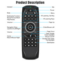 Nuevo Mini Teclado BT 2026, Air Mouse Retroiluminado G7V Pro, Control Remoto para Android TV Box, Diseño Único