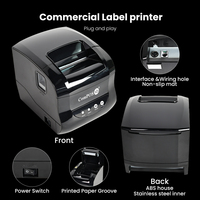 Printer Label Thermal Android untuk Sistem Dapur Restoran POS, Printer Thermal 82mm Berkualitas Tinggi untuk Windows Desktop, Tersedia dalam Stok
