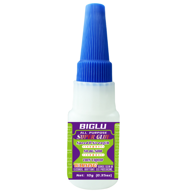 BIGLU 10g High Strength CA Super Glue Waterproof Fast Bonding for PVC Wood Metal Plastic Rubber Leather DIY Repairs