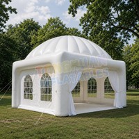 Tienda inflable para bodas, tienda inflable blanca para eventos, tienda de palacio personalizada, Salón inflable al aire libre para fiesta de celebración