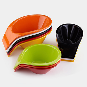A5 Colorful Imitation Ceramic Bowl Set For Condiments And Salad Party Use - Product Image 3