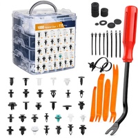 Assortiment de clips de fixation pour voiture, attaches automobiles, tailles courantes, rivets en nylon pour pare-chocs et ailes, 1115 pièces + outil de retrait