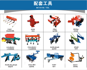 Kubota Handgezogener Pflug Kultivator Einachsschlepper Motorhacke mit Pflug Erntemaschine Sämaschine Anhänger Zubehör - Product Image 4