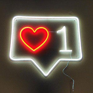 Nombre de usuario personalizado Instagram Like Led Mini Letrero de neón Iconos de redes sociales Youtube Led Letrero de publicidad de neón para negocios de tienda - Product Image 4