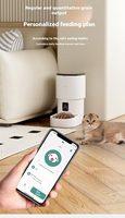 Distributeur intelligent de nourriture pour animaux de compagnie avec contrôle des portions temporisé, alimentation à distance, bols rechargeables, surveillance vidéo et prise en charge de l'application pour chats et chiens