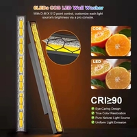 Barre lumineuse LED rétro à 6 yeux, matricielle, DMX512 RDM, avec fonction de projection de fond, pour éclairage professionnel de scène, de club et de théâtre