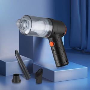 Mini <span class=keywords><strong>aspiradora</strong></span> inalámbrica portátil recargable, <span class=keywords><strong>aspiradora</strong></span> de mano para coche con boquillas para coche, hogar, oficina, mascota - Product Image 4