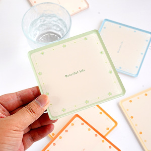 Acrylic Thick Coaster <b>Heat</b> <b>Pad</b> Coffee Cup Mat Fresh Minimalist Style Customizable Design Durable Promotional Product - Product Image 3