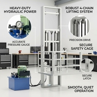 Monte-charge robuste pour entrepôt, élévateur de marchandises, équipement de manutention pour le transport de marchandises en usine