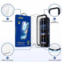 Kit de Instalación de Protector de Pantalla de Vidrio Templado con Dureza 9H Grado AAA, ODM OEM, para iPhone 17 18 Pro Max, Paquete de 2