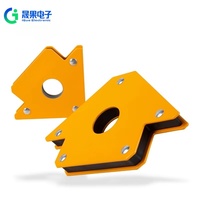 Support de soudage magnétique DINGQI 45/90 degrés 3''/4'' avec pointe en fer et matériau PP pour positionnement d'angle par pulvérisation électrostatique