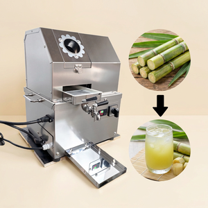 Presse-jus de canne à sucre électrique commerciale compacte de comptoir à 4 rouleaux, extracteur de jus de canne à sucre F02 - Product Image 1