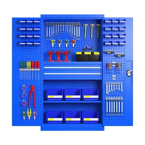 Thép công nghiệp workbenches gõ xuống cấu trúc nhà để xe kim loại công cụ lưu trữ tủ