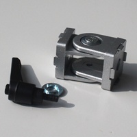 Connecteur de profilé en aluminium 40x40 avec poignée, joint pivotant 4040, vente en gros à prix d'usine