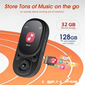 Lecteur MP3 personnalisé d'usine avec clip, Bluetooth 5.3, audio sans perte APE FLAC, autonomie de 20h, Type-C, chronomètre, radio FM, appareil musical - Product Image 5