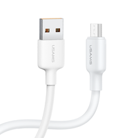 Kabel USB Mikro USAMS Original Berkualitas Tinggi 2A Pengisi Daya Ponsel Kabel Data Sinkronisasi USB 1m