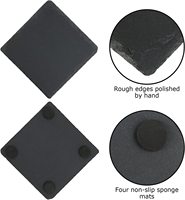 Dessous de verre en ardoise faits à la main napperons isolants pour tasses de table pour bar ou décoration intérieure