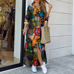Nuovi Arrivi 2026: Abiti Lunghi Estivi da <span class=keywords><strong>Donna</strong></span> di Alta Qualità, Eleganti e <span class=keywords><strong>Casual</strong></span>, con Stampa Tie-Dye - Product Image 3