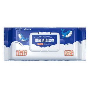 Lingettes nettoyantes pour cuisine Bluesail+ 60 pièces, tissu non tissé antibactérien pour éliminer les taches et l'huile - Product Image 5