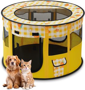 Corralito plegable <span class=keywords><strong>para</strong></span> mascotas, Corralitos portátiles <span class=keywords><strong>para</strong></span> juegos de mascotas <span class=keywords><strong>para</strong></span> interiores y exteriores, <span class=keywords><strong>jaula</strong></span> <span class=keywords><strong>para</strong></span> <span class=keywords><strong>perros</strong></span>, tienda de campaña, perrera, sala de entrega de gatos, corralito <span class=keywords><strong>para</strong></span> mascotas emergente - Product Image 1