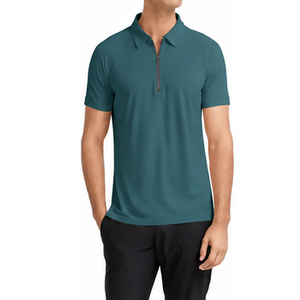 เสื้อเชิ้ตผู้ชายผ้าฝ้ายถัก 100% ระบายอากาศได้ดี ทันสมัย มีสไตล์ พร้อมโลโก้แบบกำหนดเอง  มีตัวเลือกสีและขนาดตามสั่ง - Product Image 1