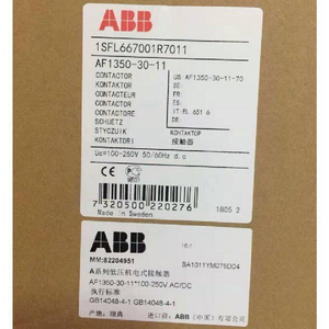 Contactor AF13503011 Original Nuevo de Fábrica, 1SFL667001R7011, Producto Nuevo Disponible, PLC Serie Zy AF - Product Image 3