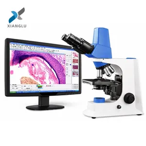 Mikroskop digital biologi analisis universitas laboratorium XIANGLU dengan layar lcd