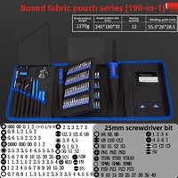 Kit de tournevis magnétique multifonction 86-en-1 nickelé avec plusieurs embouts, outil manuel pour la réparation de téléphones portables et d'horloges