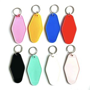 NEW Custom Plastic Blank Motel Hotel Keychain Key Tag Print Design Logo ABS Hotel Key Ring - Product Image 3